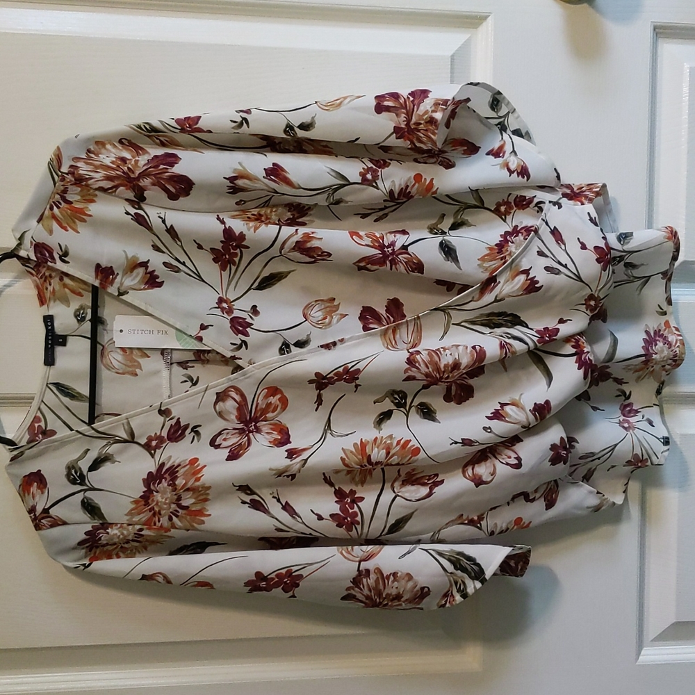 West kei colie surplice blouse